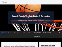 Tablet Screenshot of carrollcountyparksandrecreation.com